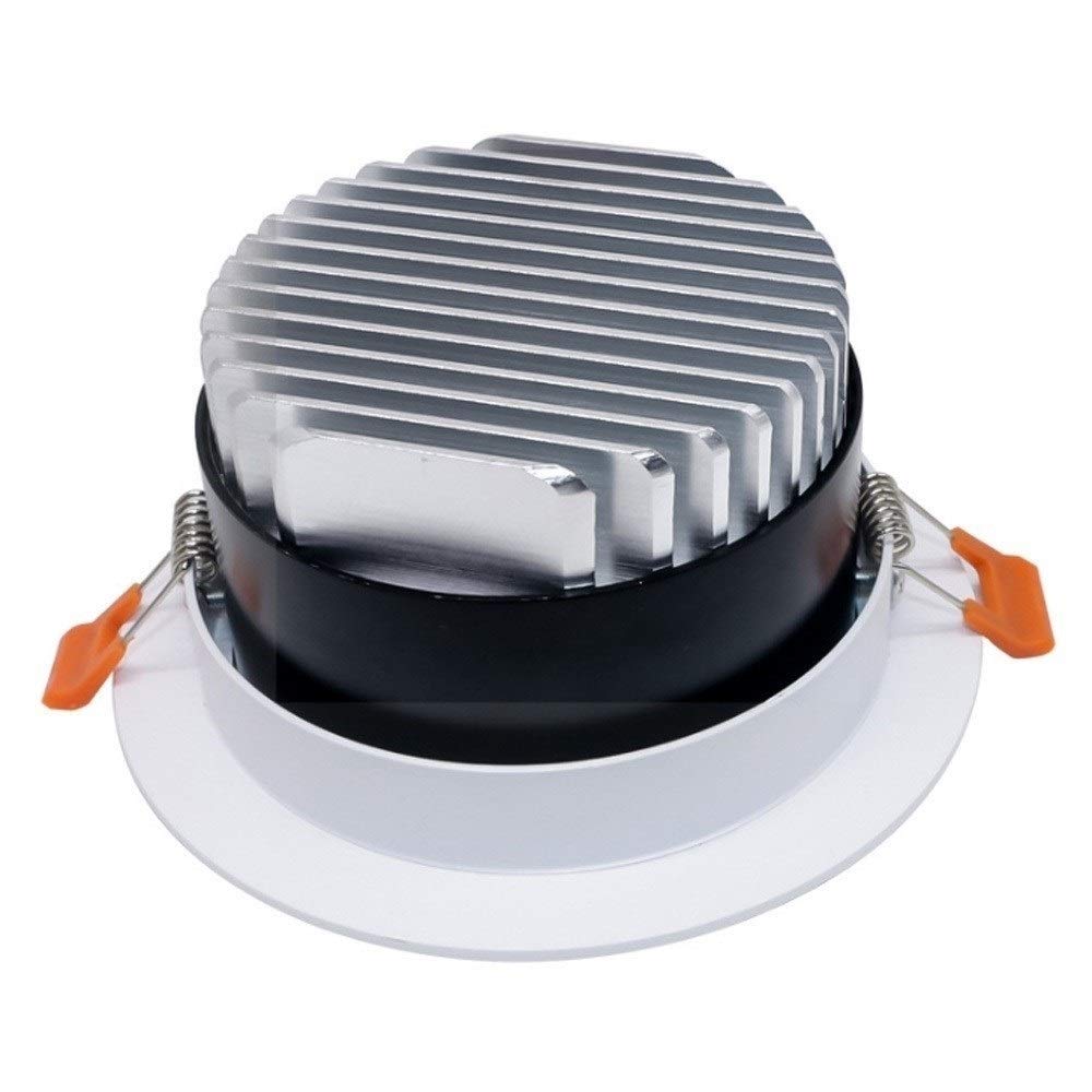 Faretti da Incasso a LED in Alluminio da Incasso a soffitto Faretti Rotondi Faretti da soffitto Lampade a Risparmio energetico orientabili per Cucina Bagno Camera da Letto Soggiorno Ted