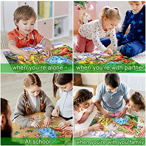 Puzzles For Kids Ages 4-8, 6-8, 8-10, Kids Puzzles 100 Piece Big Dinosaur Floor Jigsaw Puzzle For Kids Children Educational Puzzles Toys For Young Boys And Girls #TOP5