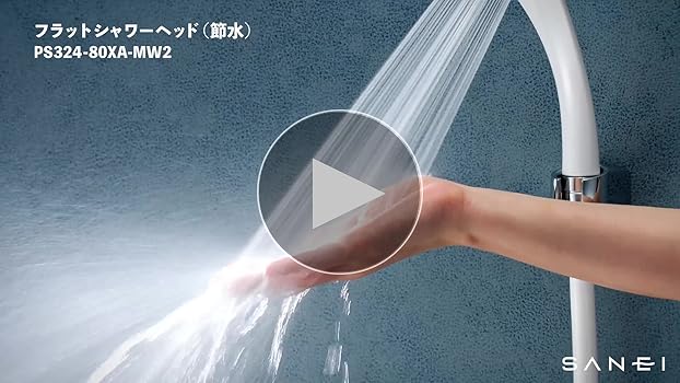 SANEI エコ機能付きシャワーヘッド SANEI（サンエイ） シャワーヘッド レイニーメタリック