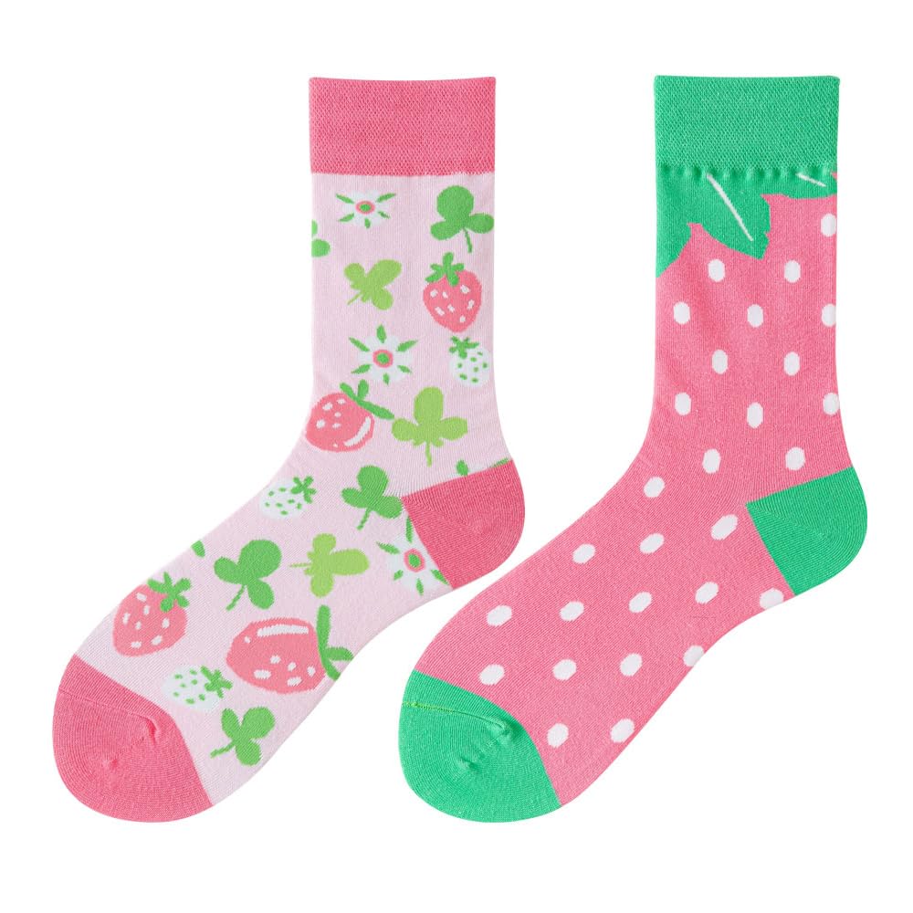 Calcetines Divertidos Unisex para Mujer y Hombre con Diseños Asimétricos en Par - Temas Animales, Comida, Fruta, Deporte y Arte en Algodón - Ideal para Regalos — view 80