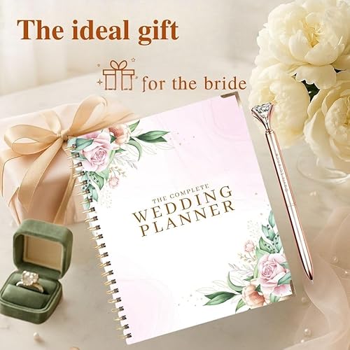 Miniatura 7 de Davis Lorence Agenda de boda libro y organizador con 112 páginas, lienzo expansivo, pestañas etiquetadas, calendario de planificación de invitados