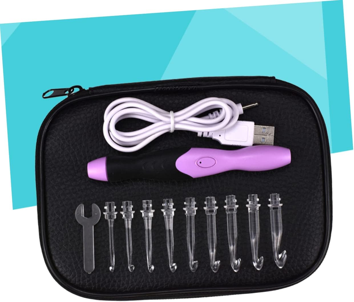 LED Crochet Hook Set for Beginners and Intermediate Crafters 45pcs