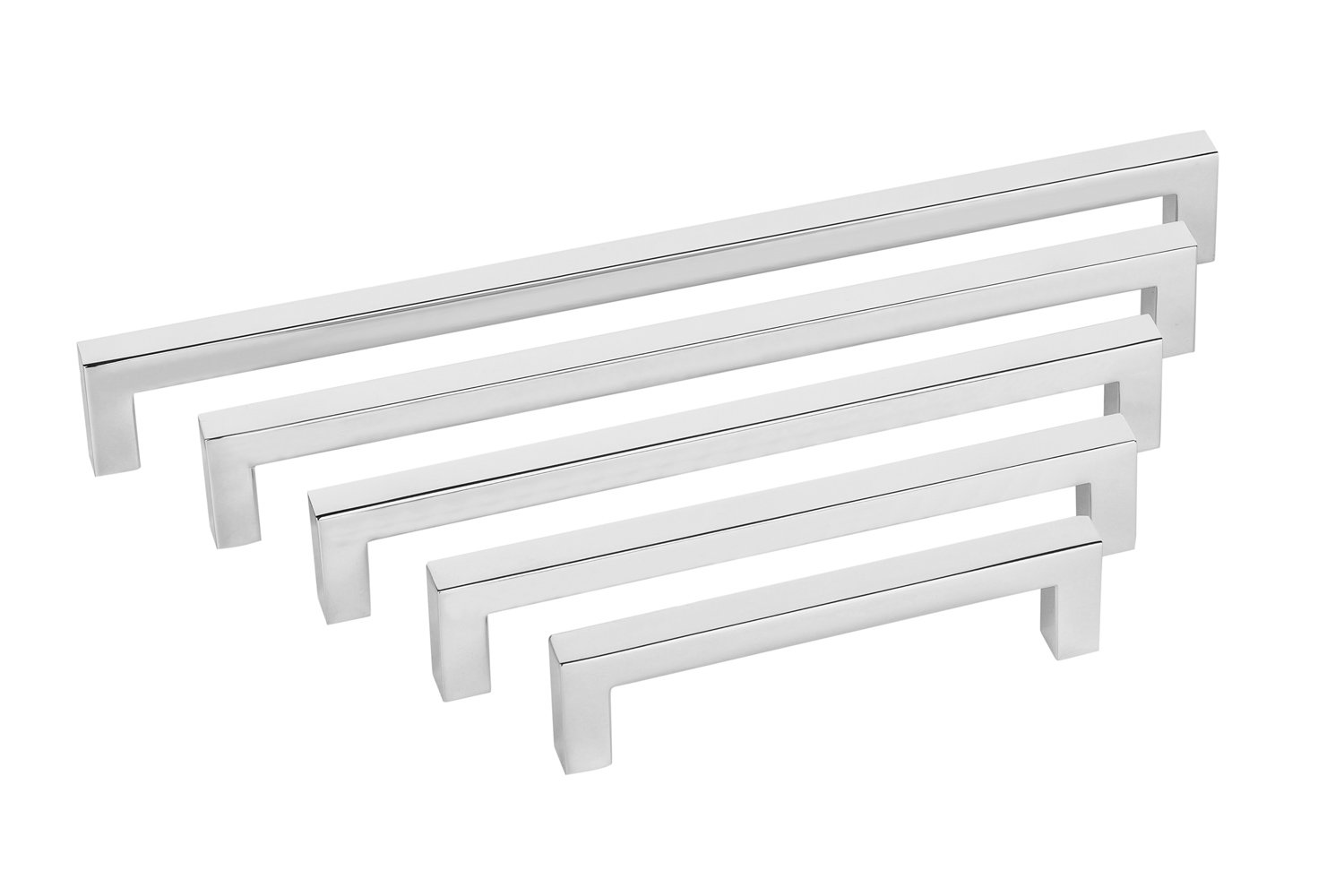 Tirador para mueble de cocina de 128 mm Gedotec en formato angular de diseño moderno