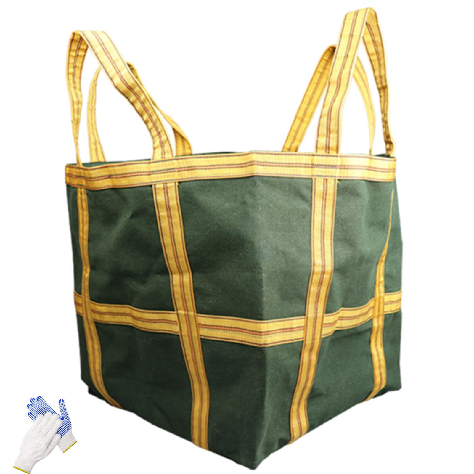 Sac de Levage en Nylon, Sacs de Levage durables et réutilisables, Sac en Voile tissé pour Plateforme de Grue, Chariot élévateur，Charge de 500 kg, 50 x 50 x 50 cm