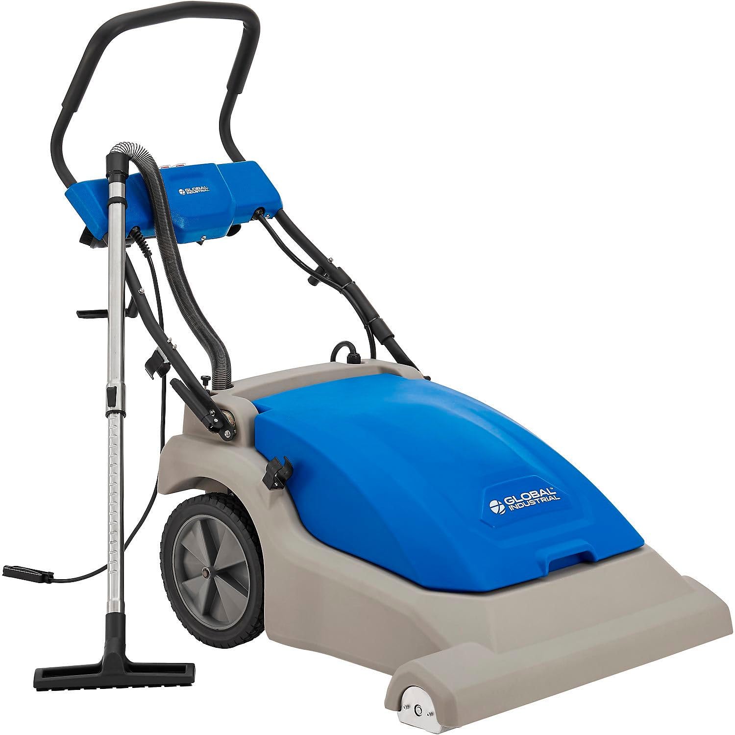 Global Industrial Commercial Wide Area Carpet Vacuum Cleaner 30 Cleaning Width 10 5 Gallon Capacity 2 Horsepower 120V