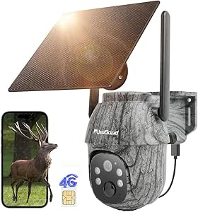 usogood 4G LTE Cellular Trail Cameras Included 32GB Memory Card&SIM Card, 360°Game Camera with 2K Night Vision Motion Activated IP66 Waterproof, Sends Picture to Cell Phone, Solar Powered asin的图片