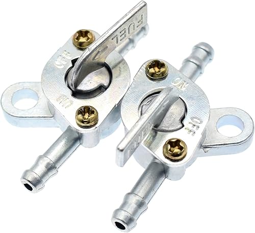 Royitay 2 válvulas de grifo para tanque de combustible de 0236in interruptor de encendido y apagado para 50 cc 70 cc 90 cc 100 cc 110 cc 125 cc 140