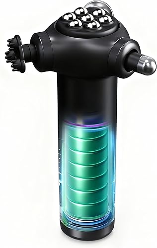 Masajeador de terapia de liberación rápida 2025 - Pistola de masaje de tejido profundo de mano, cuentas giratorias de 360, masajeador muscular