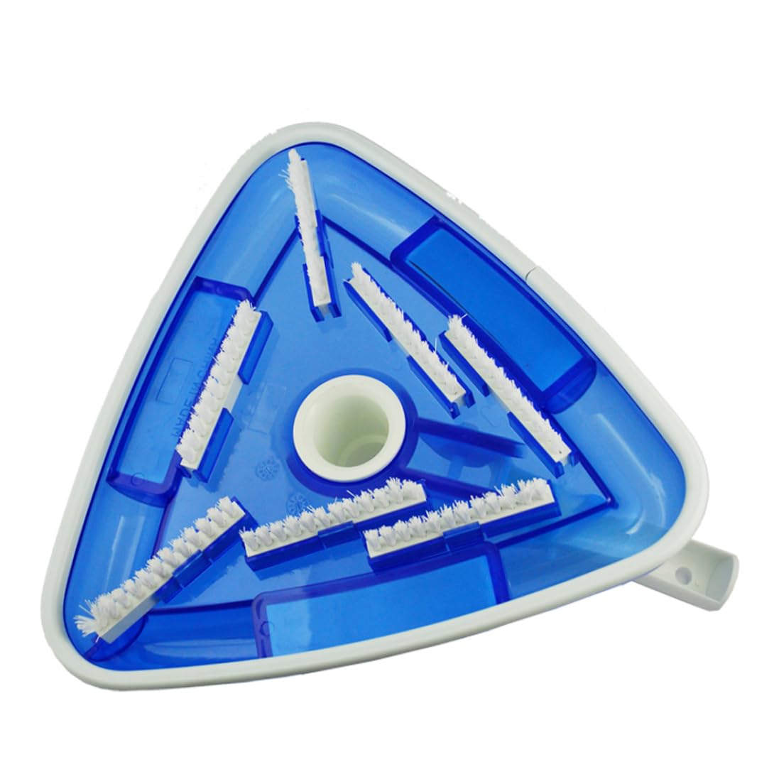 Aspirateur Balai Piscine Brosse Aspirante Triangulaire Transparent avec Interface Rotative