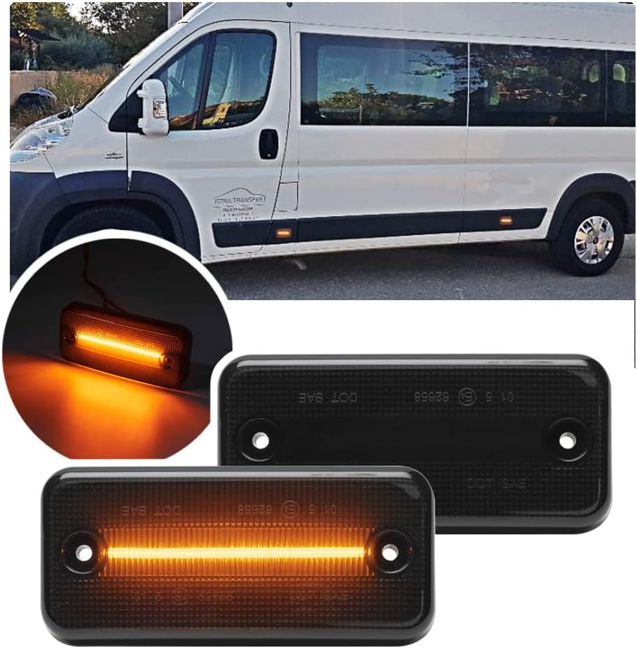 OZ-LAMPE LED Kennzeichenbeleuchtung für Fiat Ducato Bus Kasten, Kennzeichen für Peugeot Boxer Bus mit Canbus, Nummernschildbeleuchtung LED für Citroen Jumper, 2 Stücke