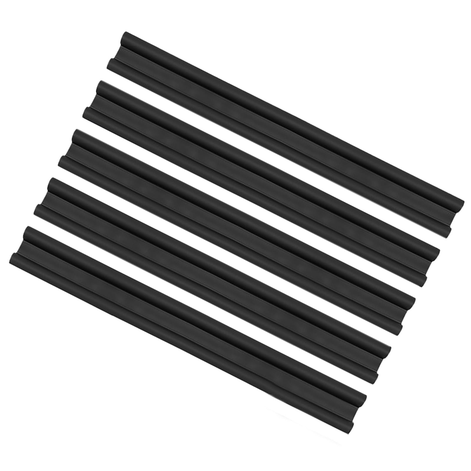 Paraspifferi per Porte Striscia di tenuta inferiore per porta da 93 cm, antirumore, sotto la porta, paraspifferi, resistente alle intemperie, 1 2 3, 4, confezione da 5, impermeabile per(Black,5 pcs)