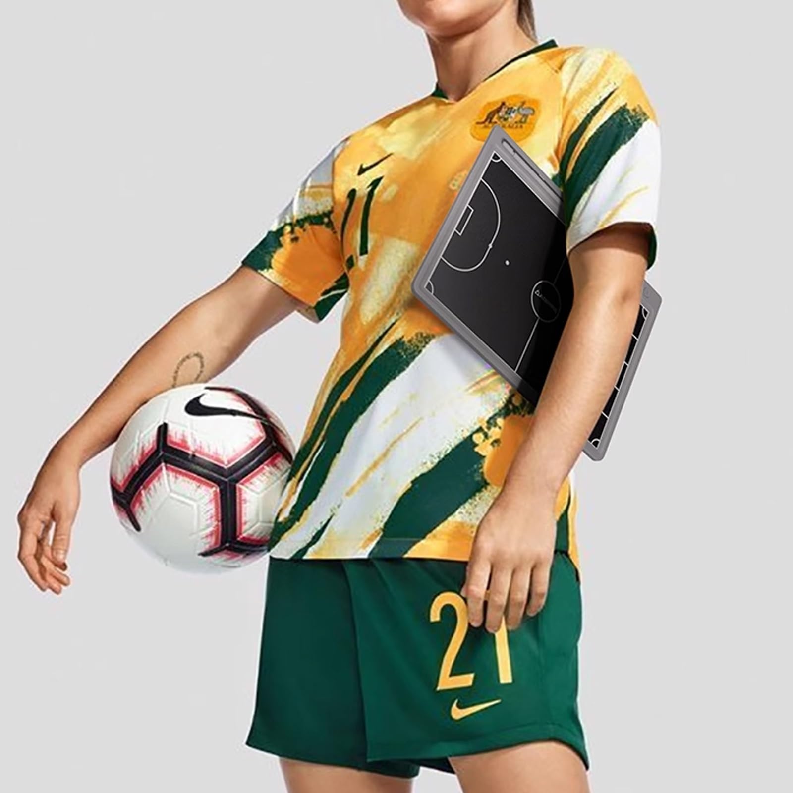 Elettronica Lavagna Tattica da Futsal da 15", Lavagna Elettronica per Allenatori, Portablocco per Allenatore, Tavola da Tattica Calcio, Lavagnetta Strategie