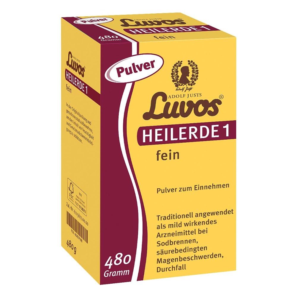 Luvos Heilerde 1 fein Pulver bei Sodbrennen, 480 g Poudre