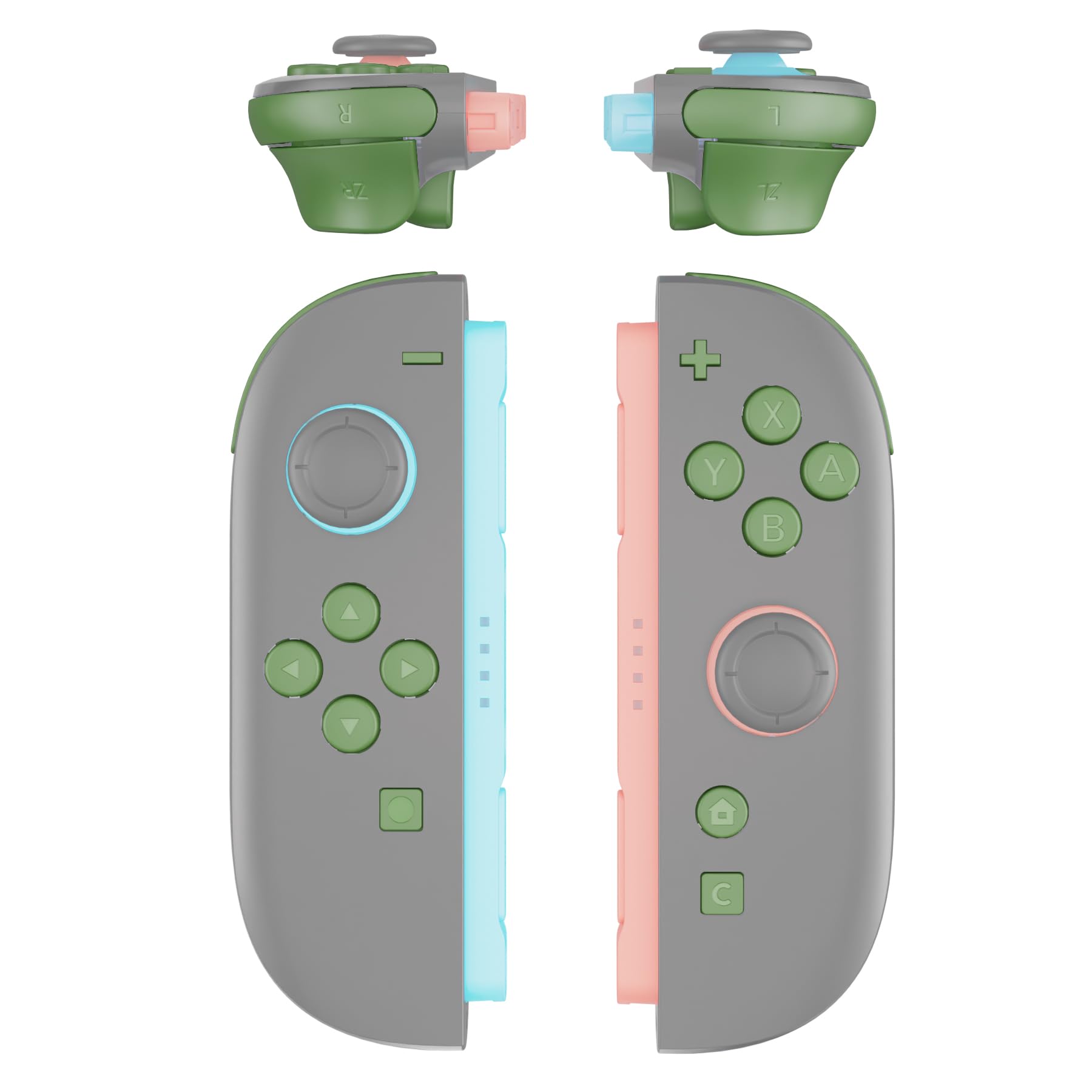 eXtremeRate DIY Replacement Full Set Buttons for Joycon 2, Custom