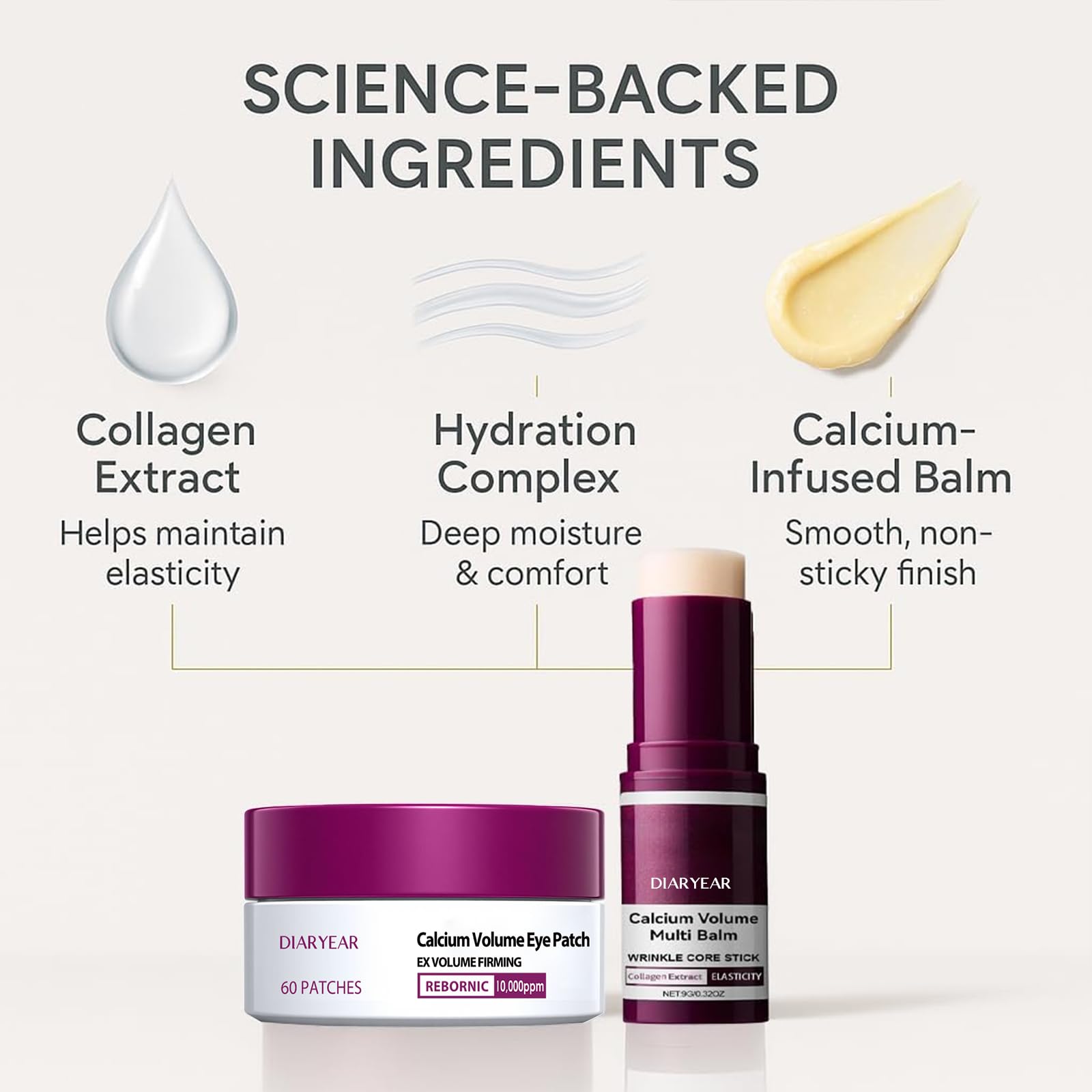 Collagen Skin Care Set with Facial Cleansing and Moisturizing Care