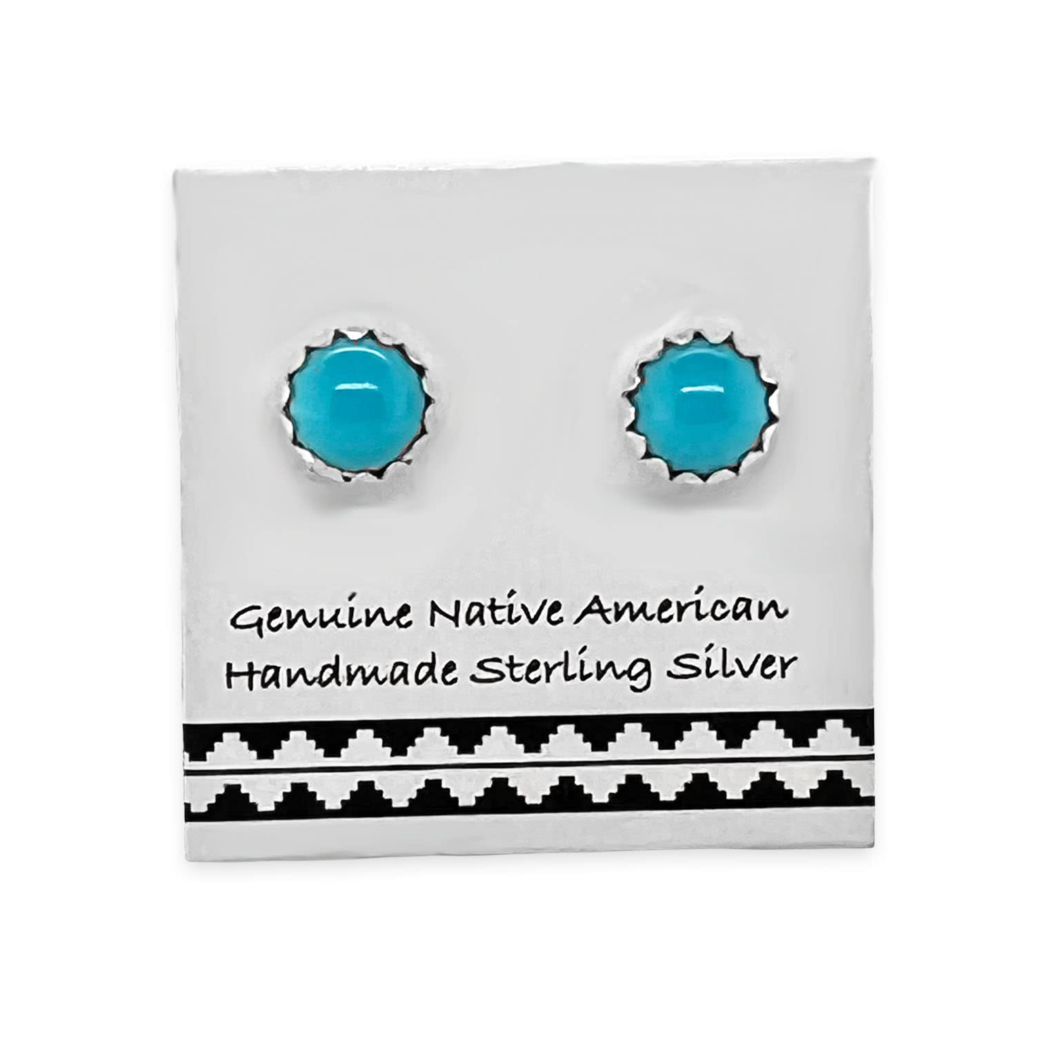 Sleeping Beauty Turquoise Stud Earrings