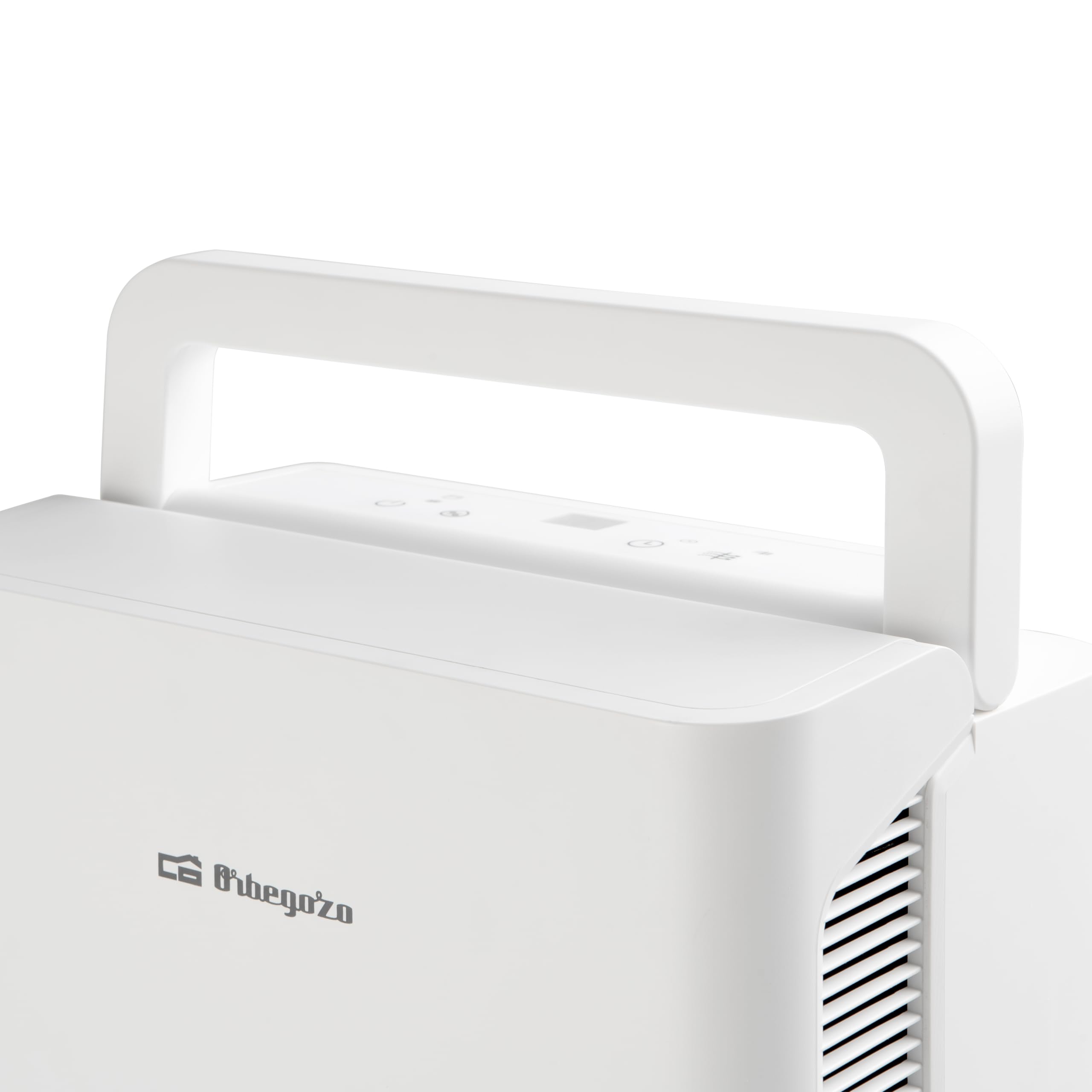 Orbegozo DH 1045 Deshumidificador 10 L/Día Área 40 m2 Silencioso 36 dB Gas Ecológico R290 Temporizador 24h Depósito 2.5L Filtro Lavable Ruedas y Asa Drenaje Continuo Consumo 215W
