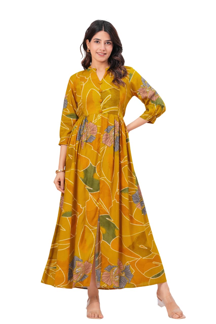 Rayon Women's Anarkali Maternity Feeding Kurta/Kurti with Zipper| Comfortable & Elegant Pre and Post Pregnancy Kurti Dress/Kurta Dress-image-16