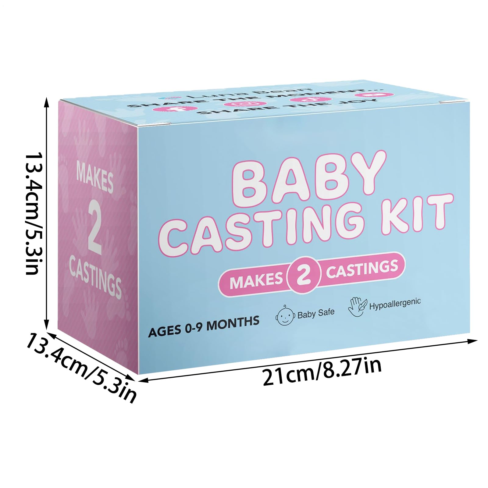 Kit per Calchi di Manine e Piedini del Bambino Kit Per Impronte Del Piede | Stampo Per Mani E Piedi Con Memoria Delle Tappe Evolutive Per Camera Da , Soggiorno E Studio