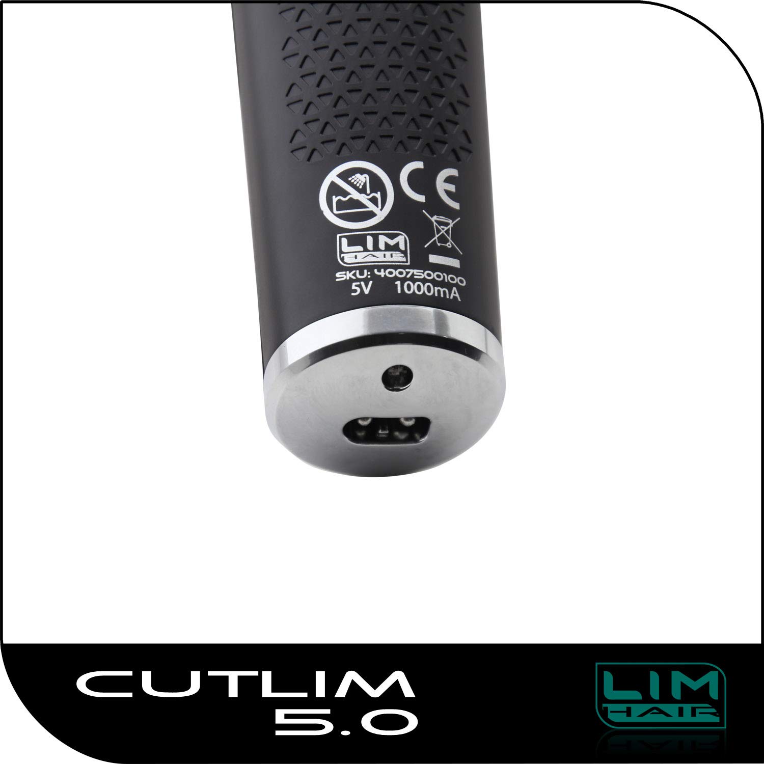 Máquina digital de corte de cabello LIM HAIR CUTLIM 5.0, para cabello, barba y cuerpo. Diseño PROFESIONAL. 4 alturas de corte, 4 peines alza, 5 velocidades, Batería Litio, Display.