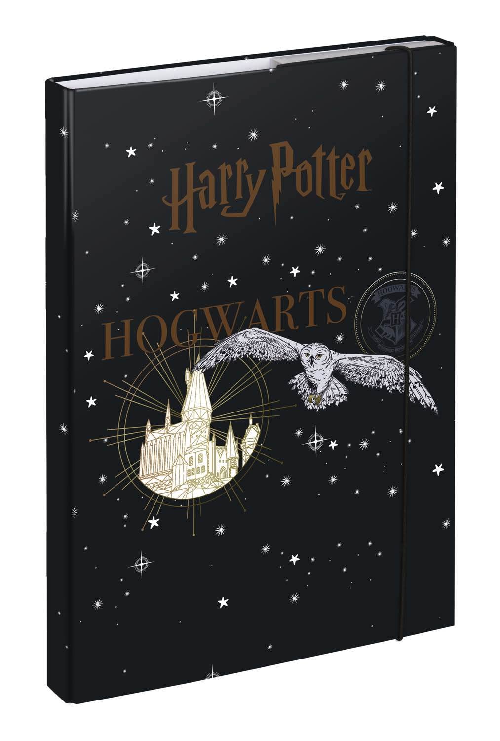 Baagl Harry Potter Hogwarts Crest File Box for School Bag A4, Lightweight, Protects School Supplies, A4/A5, 32 x 23 x 3 cm