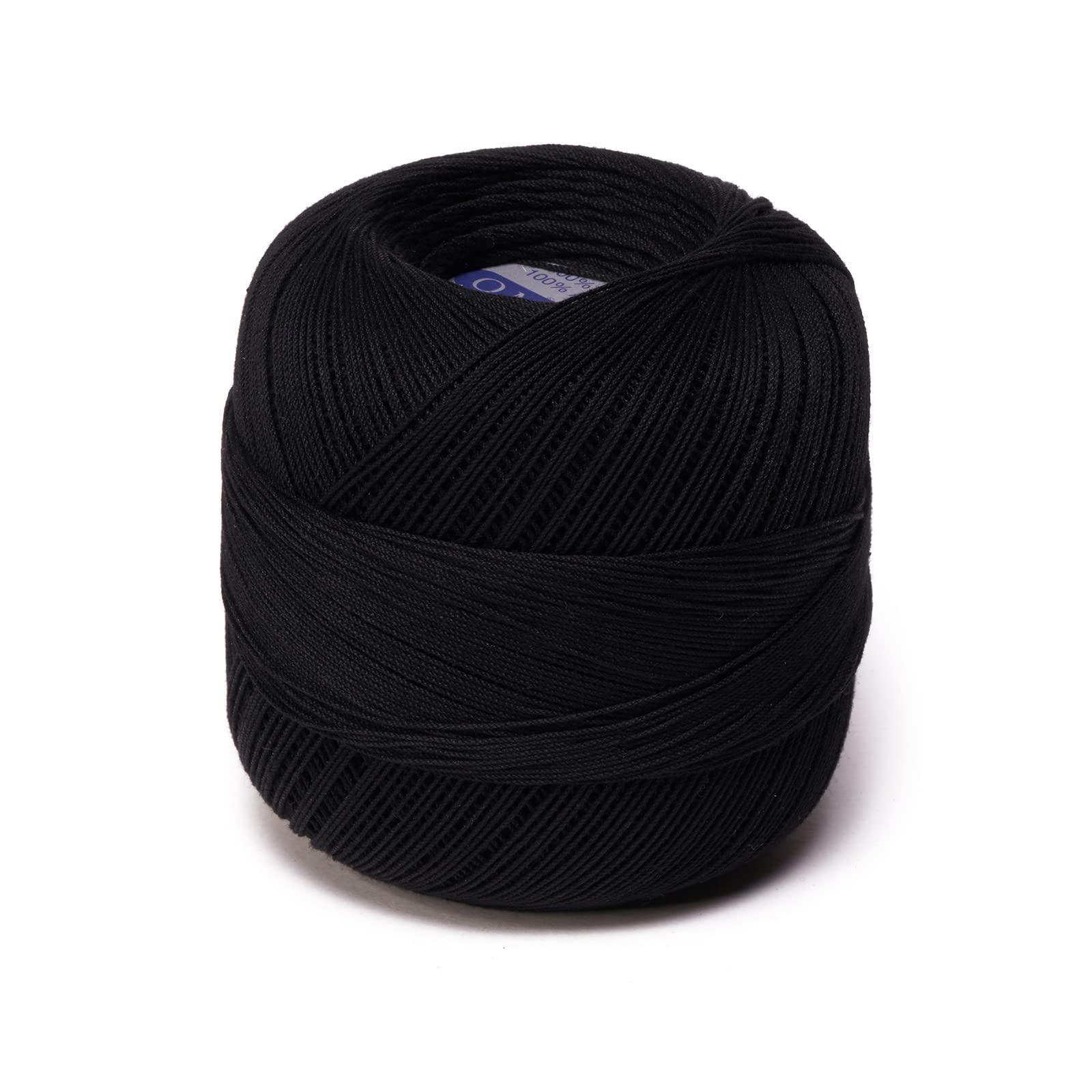 Crochet OMEGA NO.20 [30grs] - 100% Mercerized Cotton Yarn for Fine Crochet - Color 52-Black 243