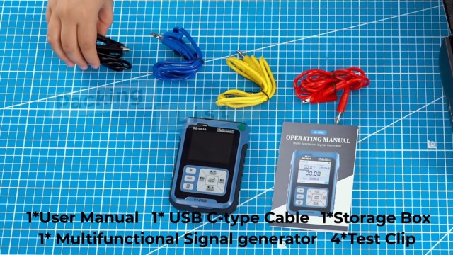 Image of Riiai SG003A 4-20mA 0-24V Current Signal Generator, Current Voltage Adjustable Analog Simulator, Real-time Curve, Multiple Signal Types, 3000mAh USB Rechargeable, Preset Value, for PLC Testing