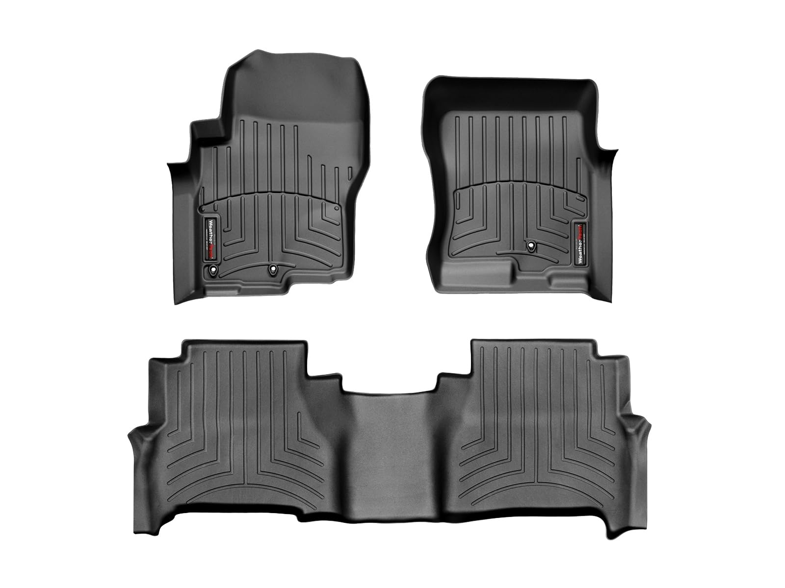 WeatherTech Custom Fit FloorLiners for Nissan Frontier - 1st & 2nd Row (441761-440474), Black