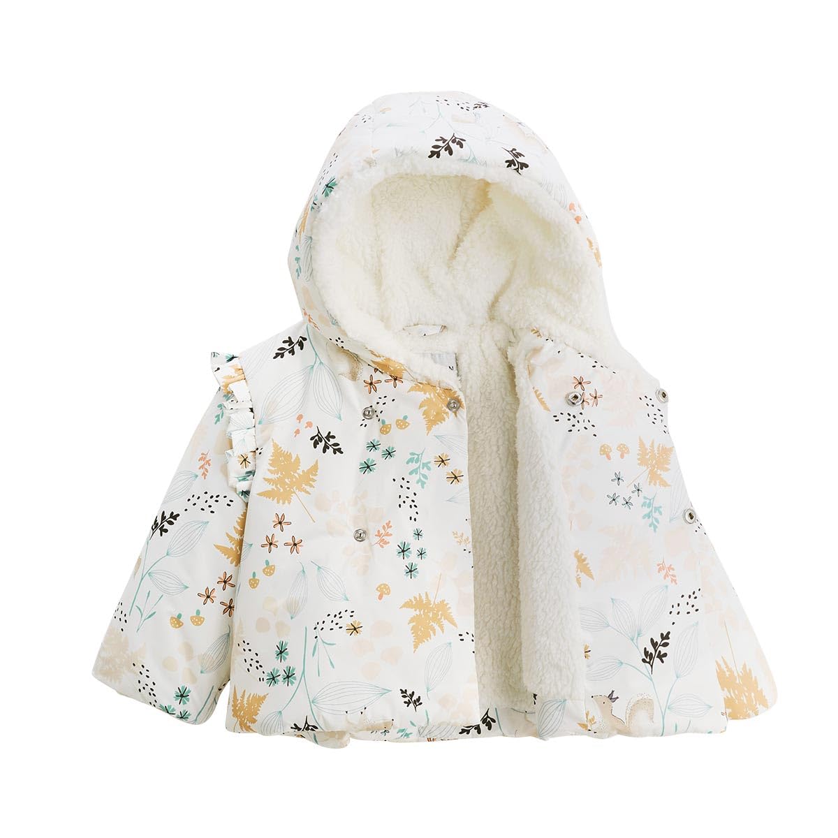 Petit Béguin - Doudoune bébé imperméable doublée sherpa avec capuche Bloom