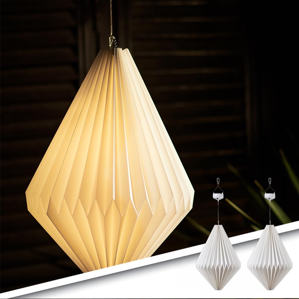 RexTech Solar LED Stecklampe | Angebotsset von 2 Stück | Solar Hängeleucht für außen | Wasserdichtes