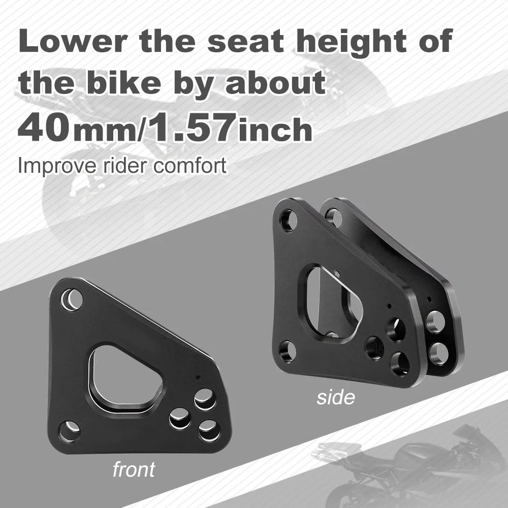 Tieferlegungssätze Fit Für Triumph Daytona 675 R 2006-2016 Fit Für Street Triple 675 R Link Hinten Einstellbare Tieferlegung links Drop Motorrad-Tieferlegungsstrebe
