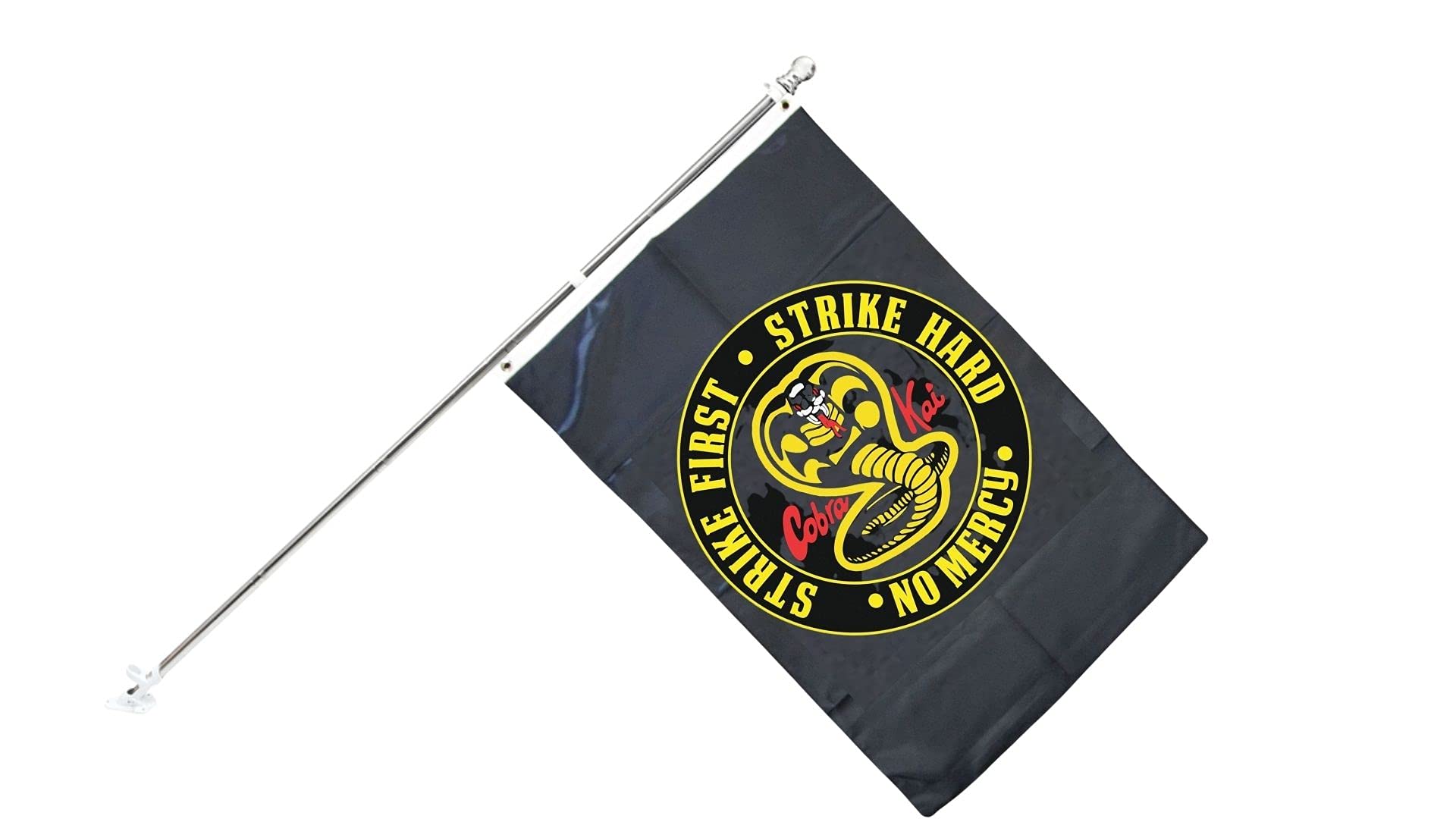 Strike First Strike Hard No Mercy FLAG 36inch x2 3inch Outdoor Decorations