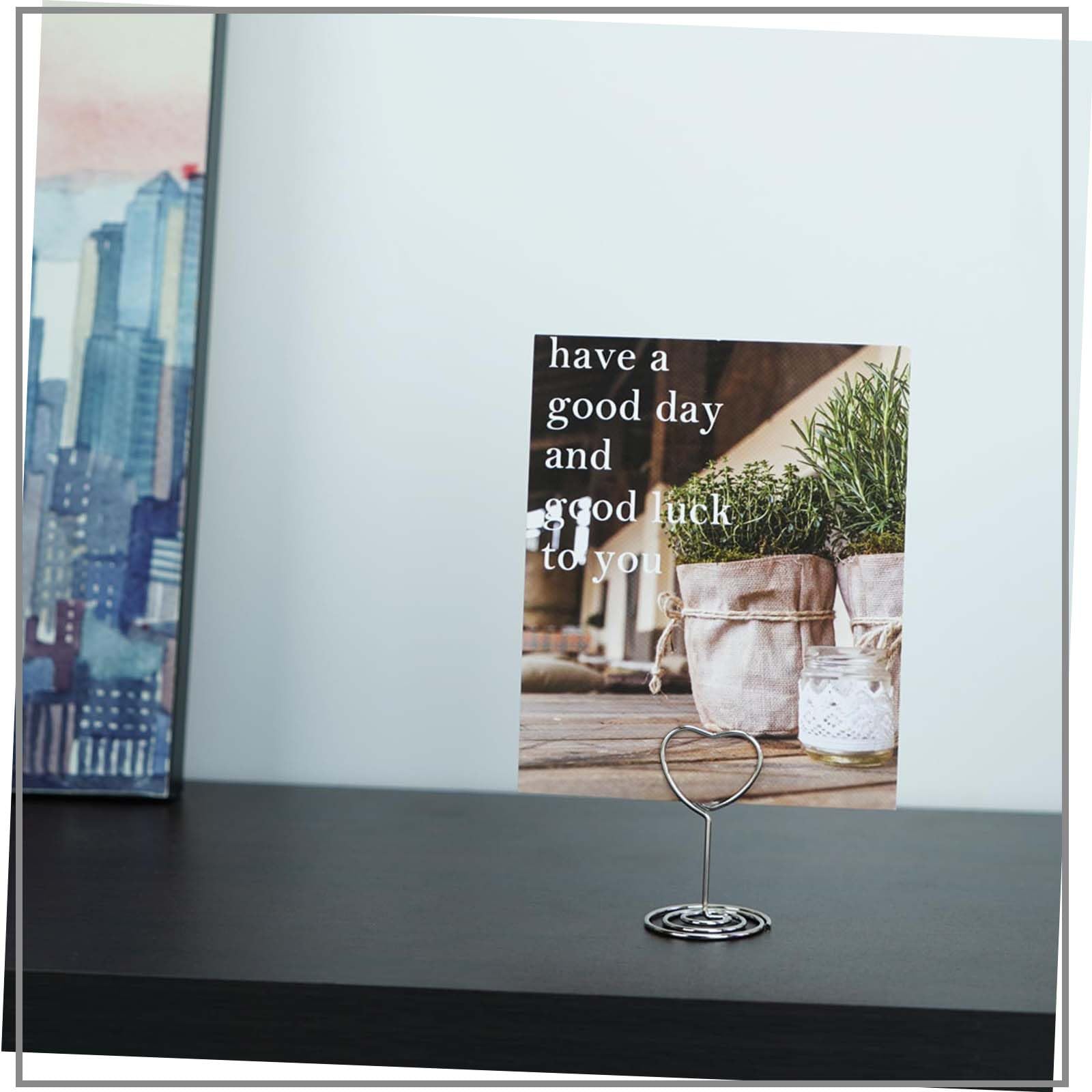 10 PCS PORTE-MENU De Table Porte-numéros Porte-photo Support EUR 7,13
