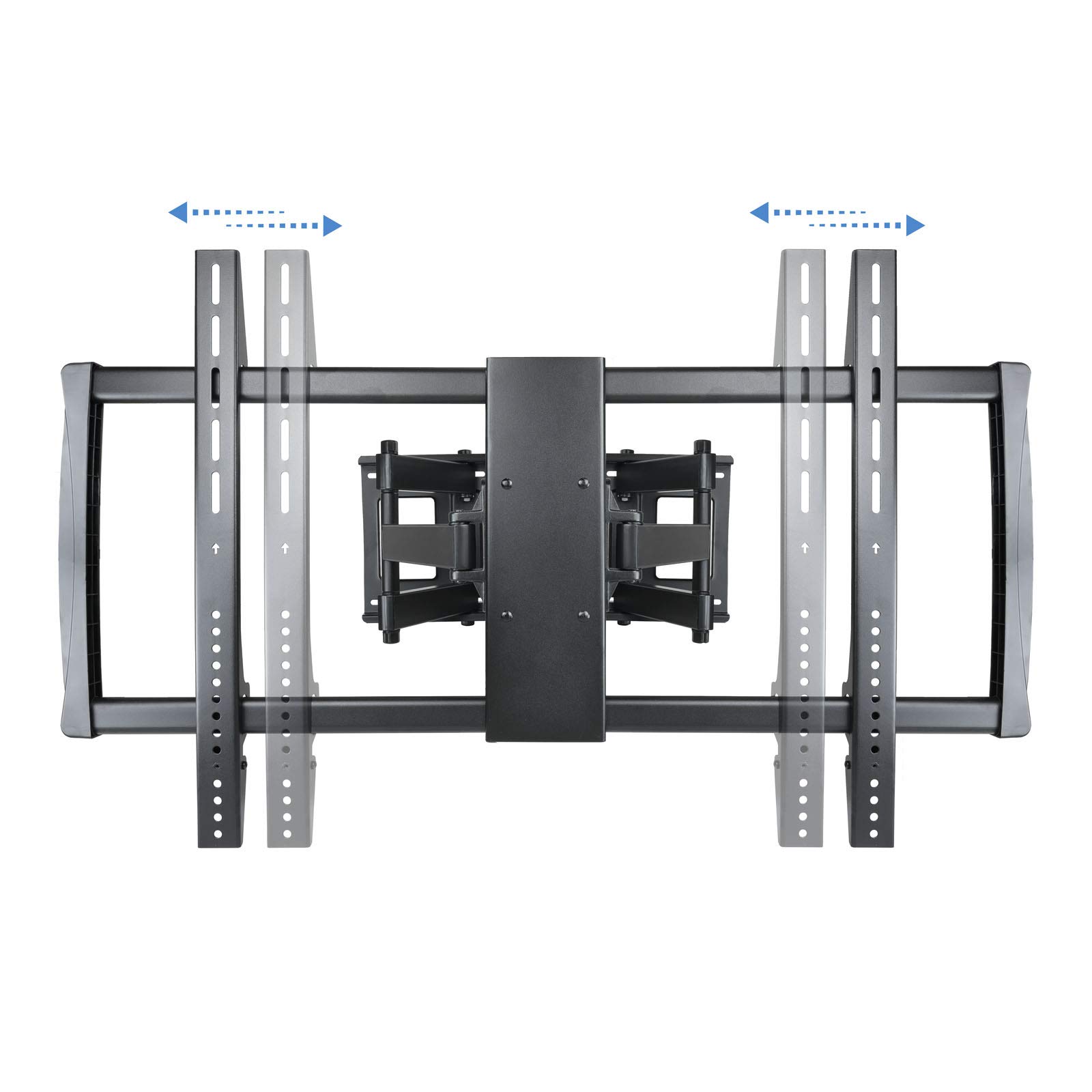 Tooq LP75100TN-B - Soporte de Pared VIDEOWALL para TV de 60" a 100" hasta 80Kg de Peso, Distancia a la parde Desde 70 mm hasta 625 mm, Vesa máximo 600 x 900, inclinación -15+5°, Color Negro