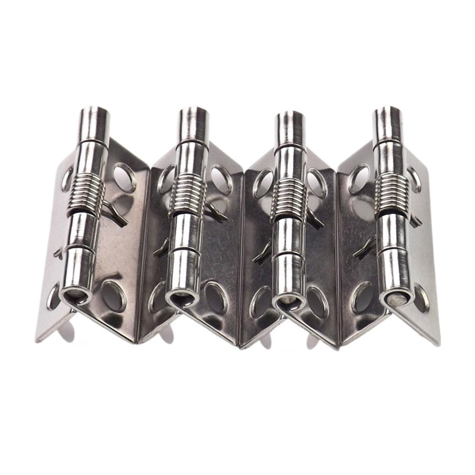 Wsqhao One Color 6Pcs Stainless Steel 304 Cabinet Hinge Spring Automatic Closing Back For Doors(1.5 Inch)