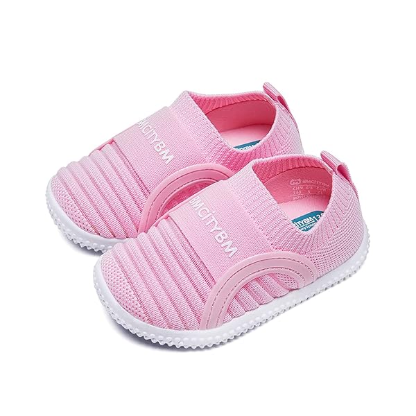 BMCiTYBM Baby Boy Girl Shoes Breathable Mesh Walking Shoes Lightweight Non-Slip Sneakers Infant First Walkers 6 9 12 18…