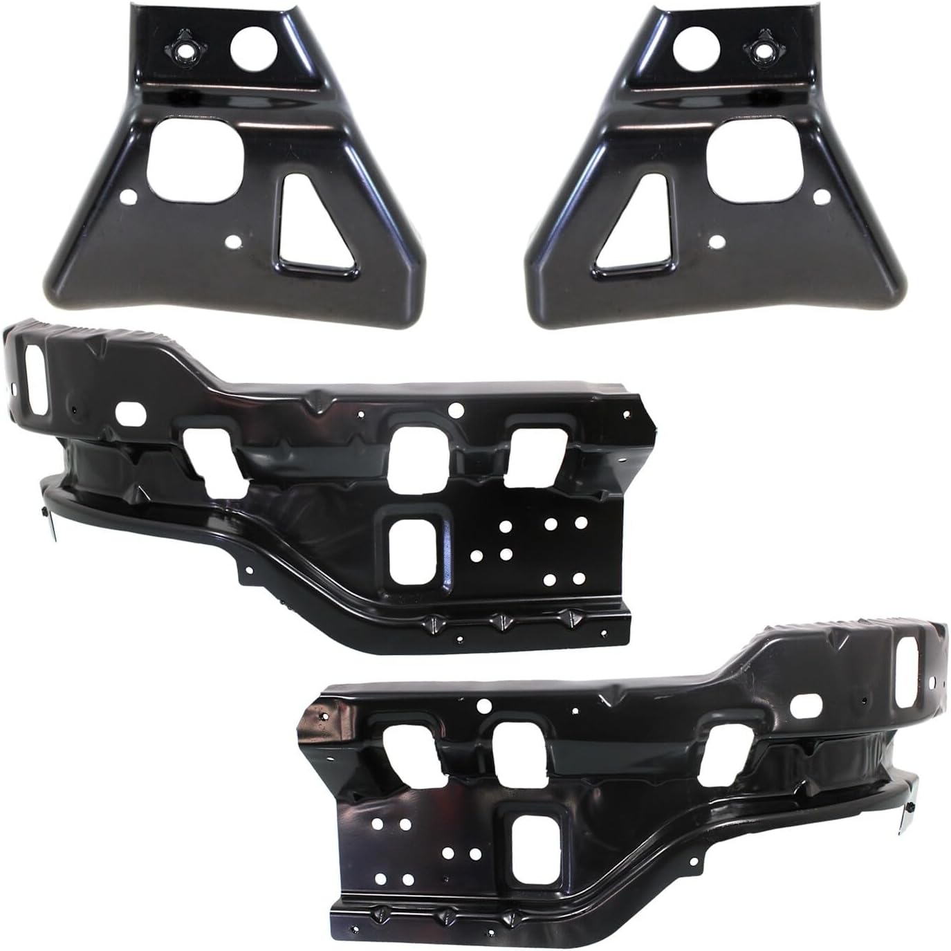 Replacement Bumper Face Bar Brackets (Set of 4) Fits Chevrolet Silverado 2500 HD Front 6.0L V8