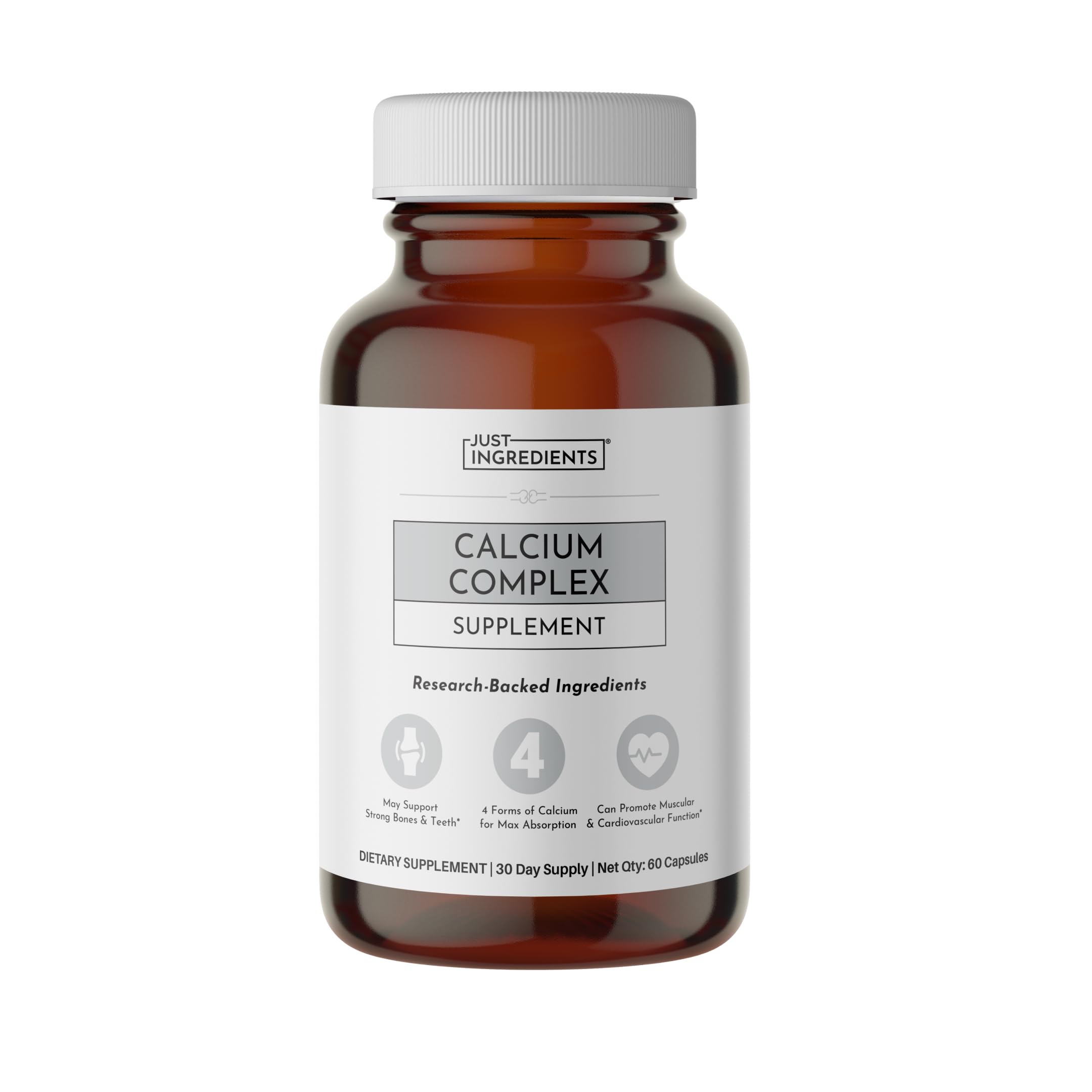 Calcium Complex – 60‑Capsule Featuring Aquamin® Red Algae, Calcium Citrate, Bisglycinate & Malate, Vitamin D3 (VegD3®) & K2 (K2Vital®), Vitamin C, Boron & L‑Lysine – Optimized Absorption & Bone Health