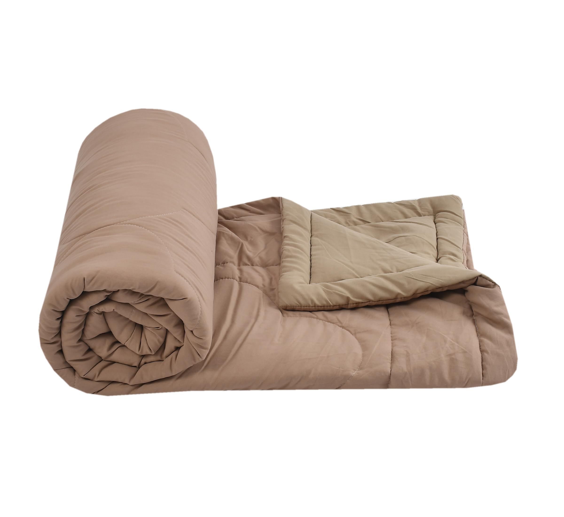 FRESH FROM LOOM All Seasons Collection Double Bed Light Duvet | Premium Reversible Comforter | Solid Plain Micro Fibre Dohar | Double Bed Light Duvet | Skin Friendly (90x100 in) | TC - 200