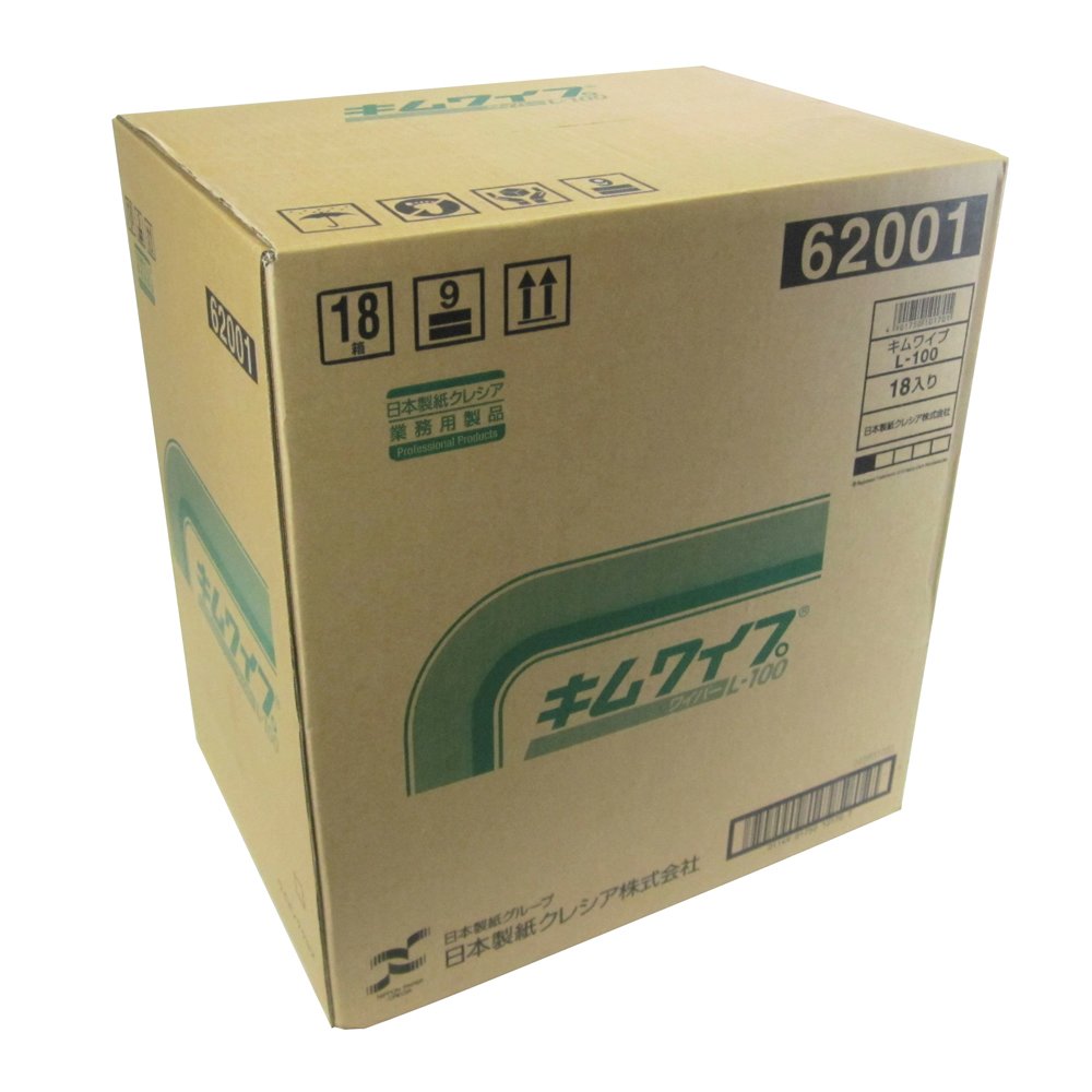 Amazon | クレシア キムワイプ L-100 62001(100枚) 18小箱入 | 業務用