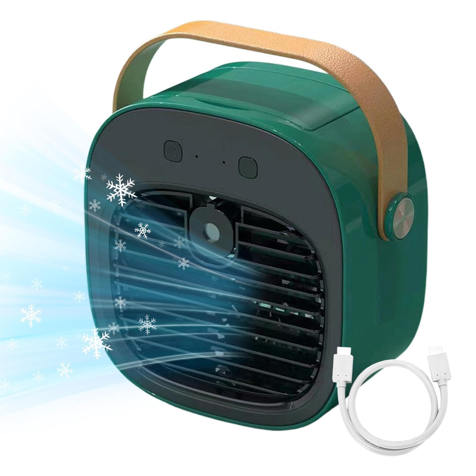Ventilatore Scrivania Portatile 3 velocità USB ricaricabile silenzioso | Ventilatore portatile per comodino per Casa Viaggio Ufficio Camera Soggiorno Campeggio