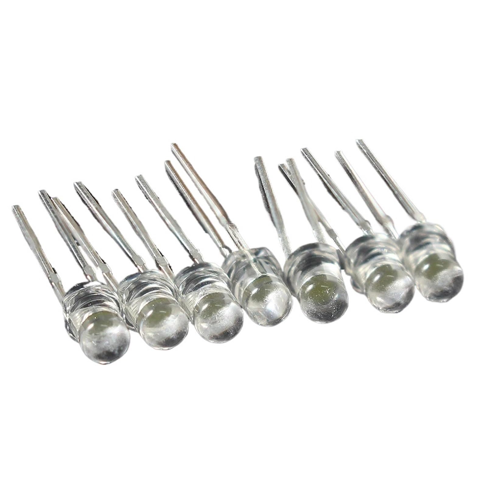 Lot de 100 diodes LED 3 mm multicolores très lumineuses pour montages électroniques