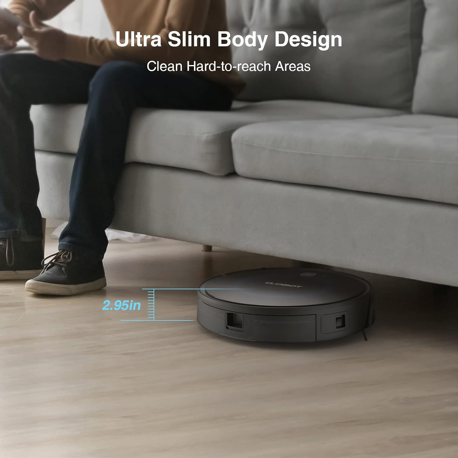 Robot Vacuum Cleaner - CLOBOT Auto Robotic Vacuum X10 MAX with 2600Pa Powerful Suctions, 150min Runtime, Ultra Thin, Quiet, Wi-Fi, Self-Charging Robotic Vacuum for Pet Hairs, Hard Floors, Carpets : Industrial & Scientific