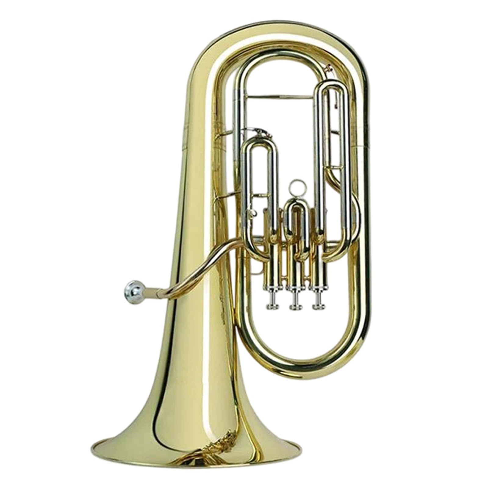 Eufonium Instrumenty Muzyczne Lakier Mosiądz Bb Płaski Eufonium Początkujący Profesjonalne Wykonanie Instrumenty Muzyczne