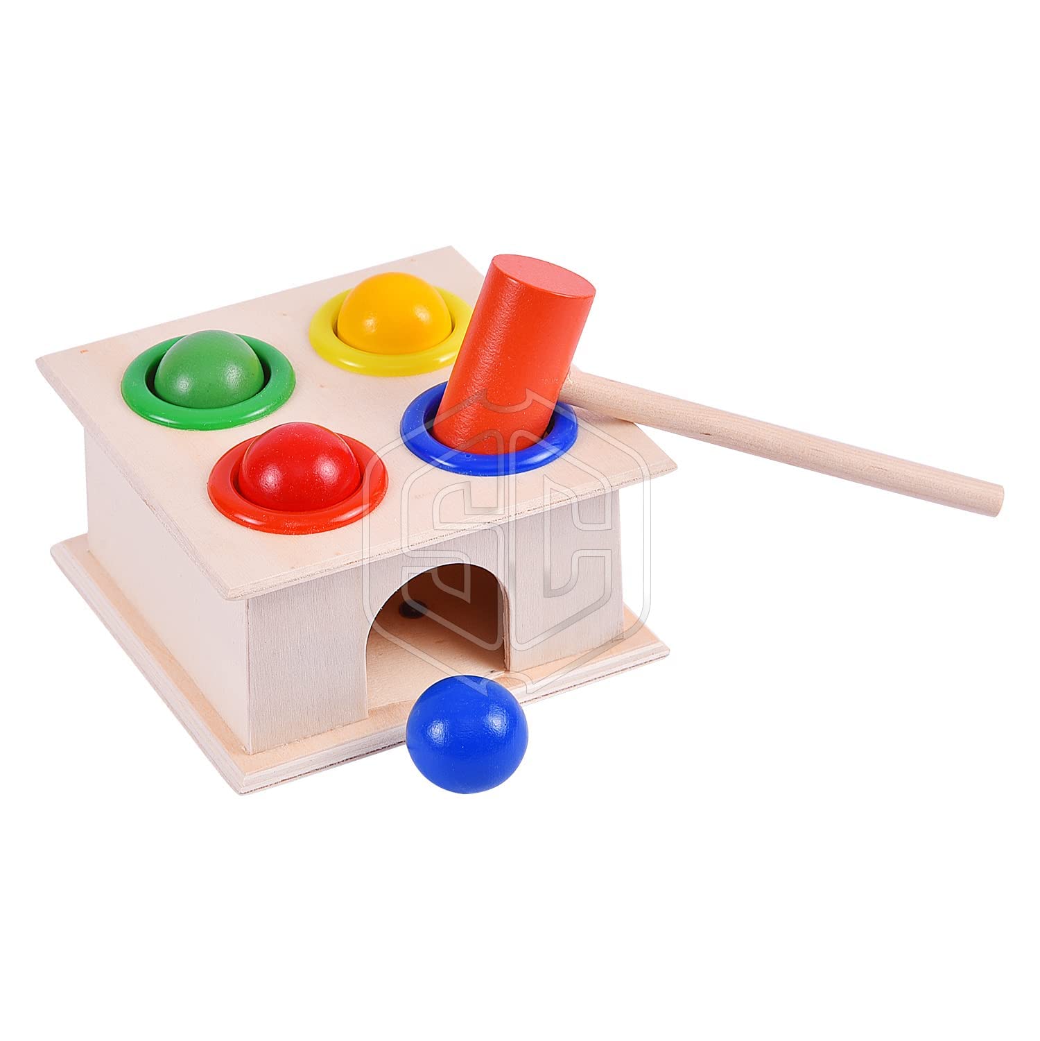 Smartcraft Box Case with Wooden Hammer Ball Knock Pounding Bench Dexterity and fine Motor Skills Early Education Toy Set (Hammer Ball) for Infants 2+ Years (B0BVVJ1YW3) Amazon Price History, Amazon Price Tracker