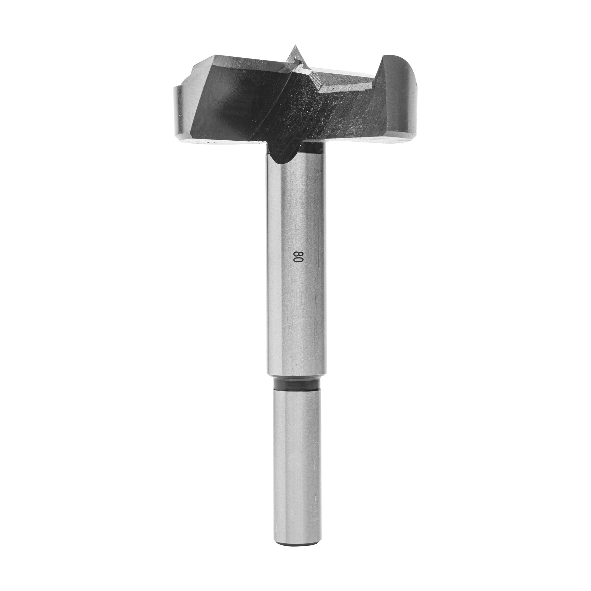 ENT 40580 Broca para visagra acero para herramientas, Diámetro (D) 80 mm, NL 110 mm, SL 50 mm, GL 160 mm, S 16 mm, versión extendida