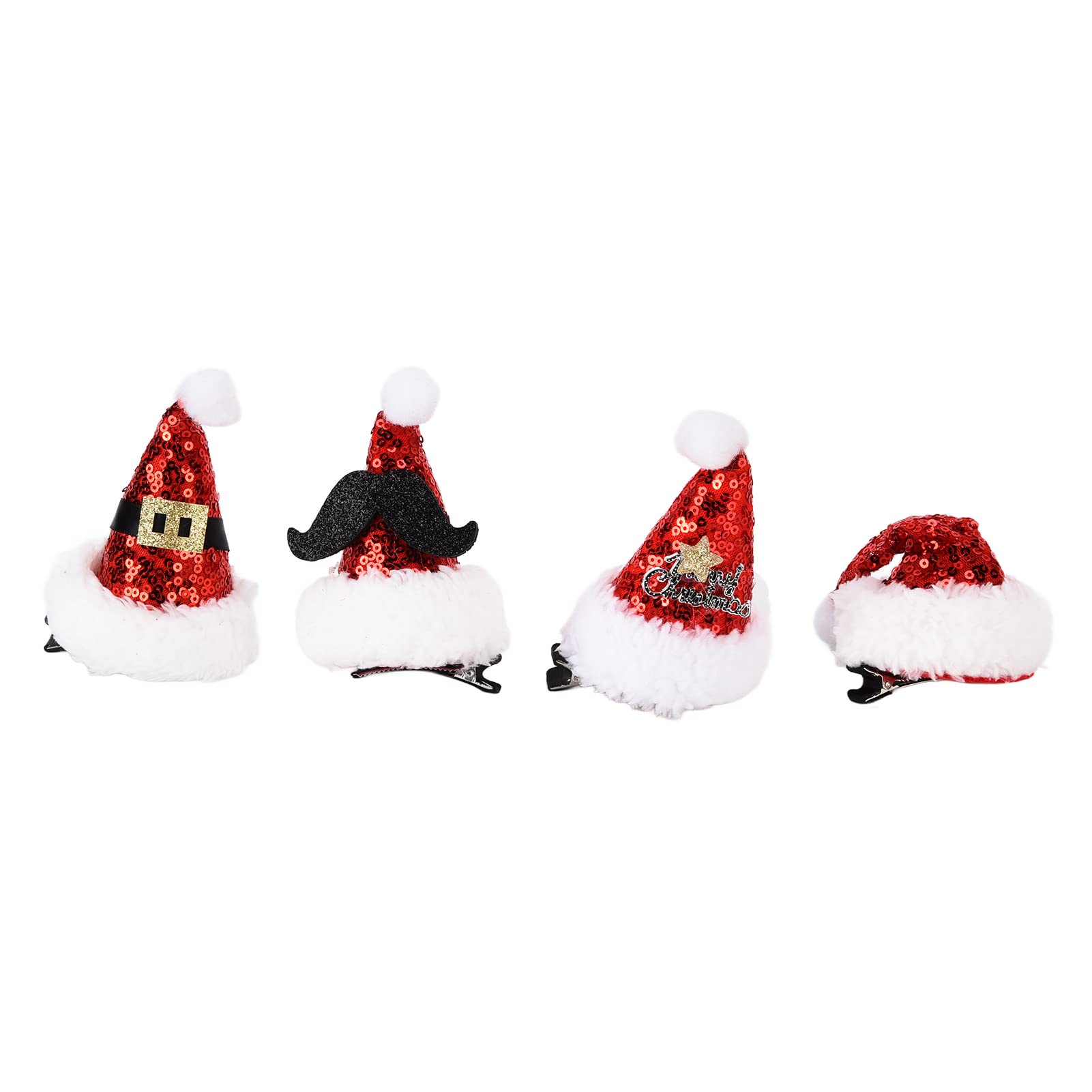Christmas Hair Clips Cute Appearance Seamless Skin Soft Comfortable Christmas Hair Pins for Most Situation