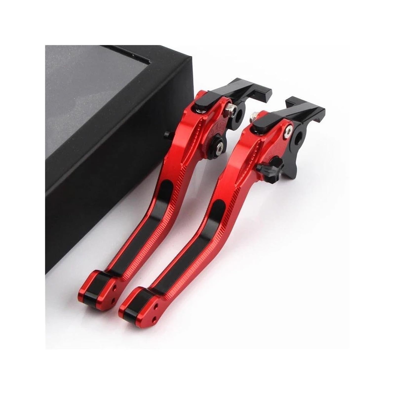 KOKOGLGBTD for Yamaha Xmax 300 XMAX250 XMAX400 XMAX125 2014-2022 Motorcycle 3D Rhombus Brake Clutch Lever(Red Black)