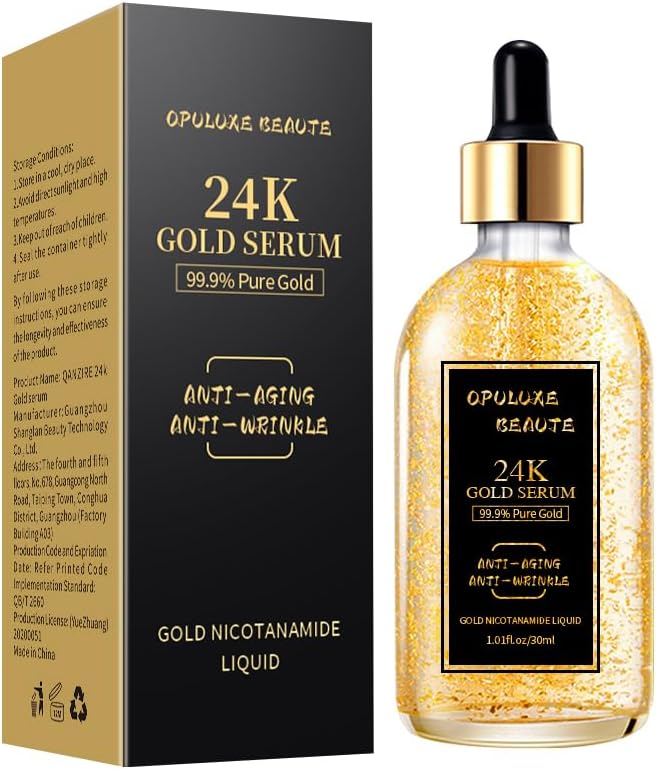 24K Gold Serum - Ultimate Anti-Aging & Anti-Wrinkle Elixir for Timeless Beauty