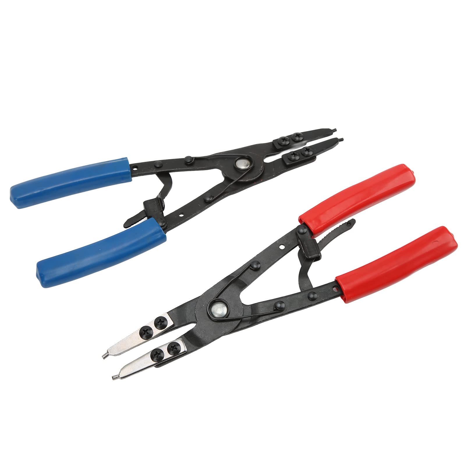 Ensemble de 2 Pinces à Circlips Internes et Externes Robustes Ensemble de Pinces Universelles pour Circlips en Métal Outil de Réparation de Voiture Outil D'entretien Automatique Outil de Réparation au